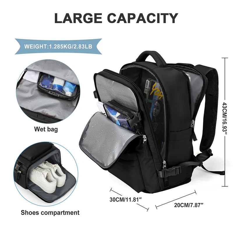 Women Backpack Travel Cabin Airplane Wizzair 40x30x20 Backpack Travel Cabin Hand Luggage Handbag Mens Backpack Notebook Backpack