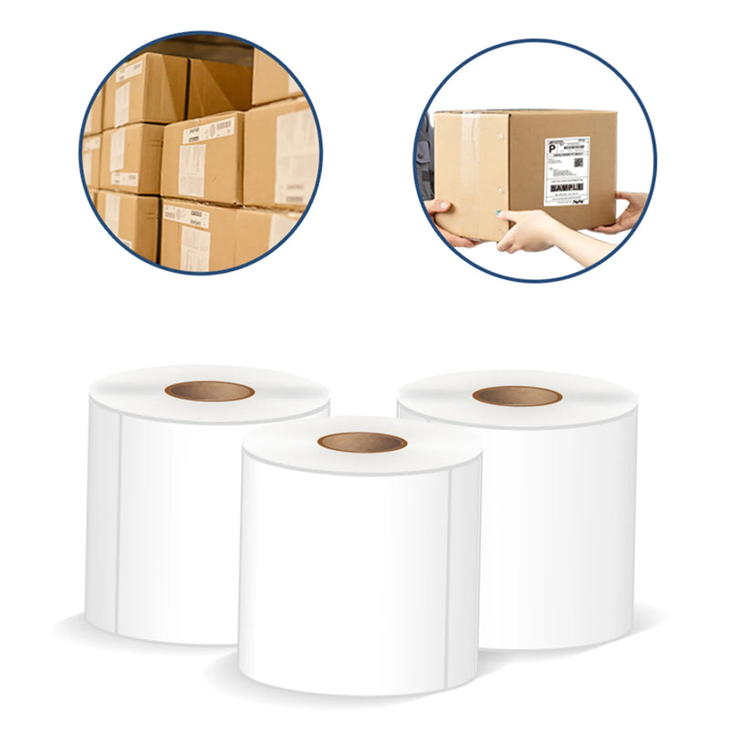 Thermal Shipping Labels Roll Shipping Package Thermal Printer All-Purpose Label Paper Sticker Self-adhesive Waterproof Oil-Proof