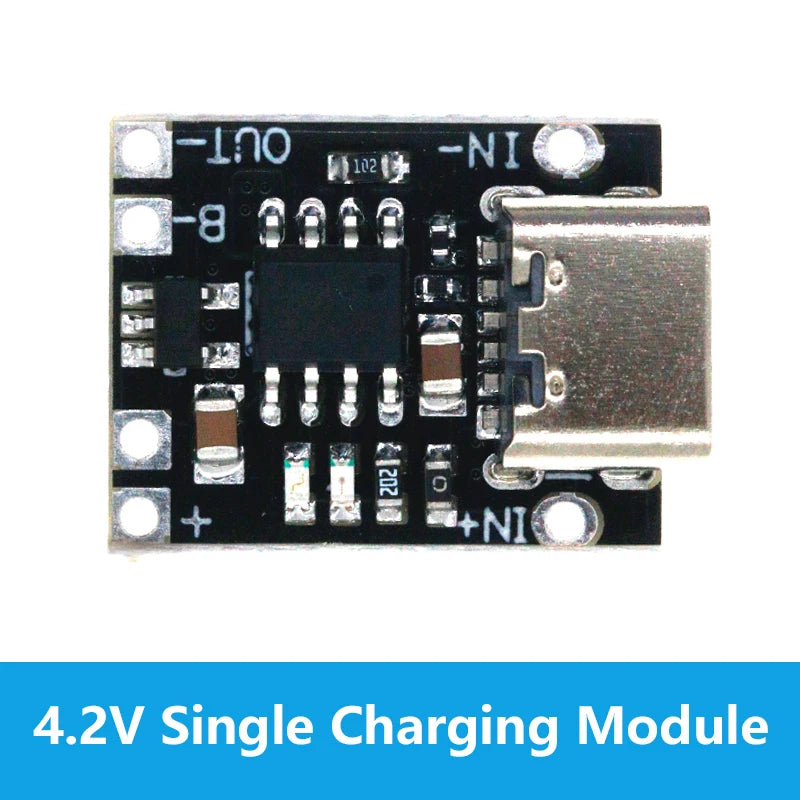 Type-C USB TP4057 1A Lithium Battery Charging Protection Board Module Polymer Battery Over TP4056 With Temperature Protection