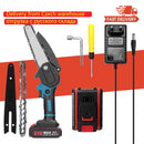 Portable Mini Electric Chain Saw Electric Pruning Saw Wood Spliting Chainsaw One-handed Woodworking Tool for Garden Orchard