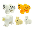 Figures Animal Building Block MOC City Goat Sheep Eagle Owl Panda Parrot Seagull Penguin Zoo Fram Accessories Bricks Toy Gift