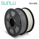SUNLU 2KG 3D PLA/PETG/PLA PLUS/Clear Filament 1.75mm 2Roll 1KG 3D Printer Neatly Wound 3D Filament for 3D Printer& 3D Pen