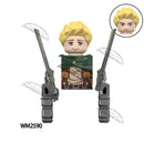 WM6165 WM6166 WM6148 Blocks Anime Bricks Dolls Action Toy Fig Building Blocks Erem Jaeger Armin Levi Mikasa Model Doll