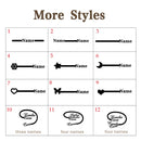 Teamer Personalised Custom Double Name Rings Stainless Steel Open Adjustable Couple Promise Ring for Women Romantic Jewelry Gift