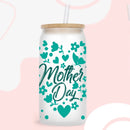 MOM MAMA Mather's Day Sticker UV DTF Cup Wrap Iron On Transfer For Glass Can Wraps 16oz Libbey D12242