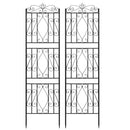 6 Panels Garden Border Trellis High Metal Climbing Plants Support Trellis Plants Fencing Barrier for Outdoor Patio Backyard
