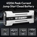 YESPER Starting Device 4120A Peak Jump starter For car ,ALL Gas and Up to 10.0L Diesel Engine,26800mAh Car External battery