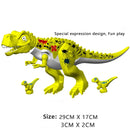 Jurassic Dinosaur Park Dinos World Building Blocks Animals Tyrannosaurus Rex Indominus I-Rex Blue Figures Triceratops Toys