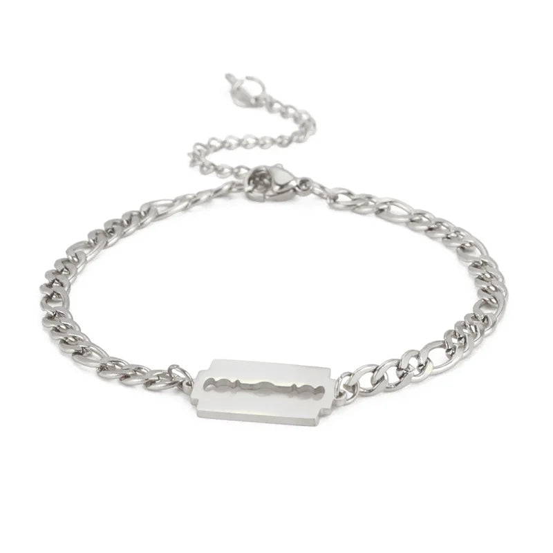 Witch Knot Charm Bracelet for Women Men Stainless Steel Chain Bracelets Witchcraft Amulet Paganism Jewelry Mothers Day Gift