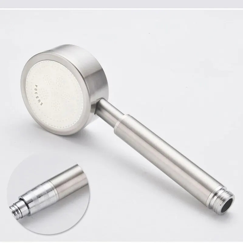 BAOKEMO Stainless Steel Bathroom Handheld Shower Head High Pressure Water Saving Sprayer Nozzle Supercharged Rainfall Modes