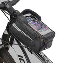 Bicycle Front Beam Bag Front Tube Cycling Bag Bicycle Waterproof Phone Case Holder Touchscreen waterproof Saddle Bag Accessories
