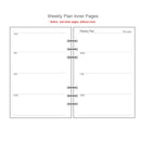 Diary 2025 Classic 6 Holes Binder Notebook Inner Paper Core/refilling Inner Papers:line,grid,dots,list,daily Weekly Monthly Plan