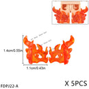 5PCS Cartoon Special Effects Pieces Arm Fist Wind Lightning Leg Flames Weapons Accessories Assemble Scene Bricks Kids for Toys