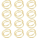 Exquisite Gold Napkin Ring Metal Napkin Rings for Wedding Party Dinner Hotel Table Decoration Napkins Holder