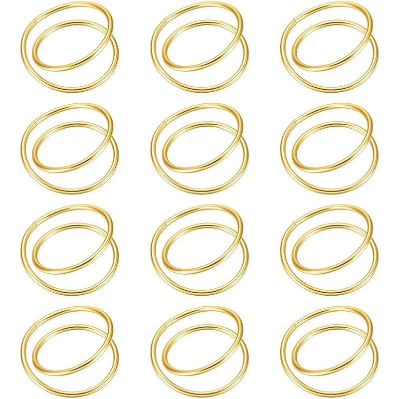 Exquisite Gold Napkin Ring Metal Napkin Rings for Wedding Party Dinner Hotel Table Decoration Napkins Holder