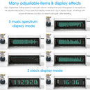 Nobsound Bluetooth 5.0 VFD Clock Music Spectrum Display Screen Sound Level Meter 3.5mm AUX Audio Switcher Box