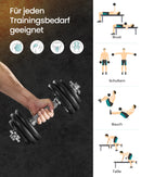 SONGMICS Dumbbell SYL20/30/40T cast iron dumbbell set 20/30/40 kg adjustable