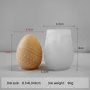Easter Day Gift Egg Candle Making Silicone Mold Festival Embossed Butterfly Eggs Resin Epoxy Mould Sunflower Rose Soap Wax Tools