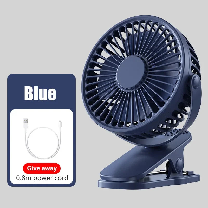 Portable Mini Hand Clip Fan USB Charging Quiet Desktop Electric Fan High Quality Student Dormitory Small Cooling Ventilador Fans