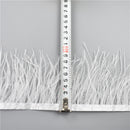 Wholesale Colorful Ostrich Feather Trims Width 8-10cm Natural Plume Ribbon Fringe for Needlework and Handicraft Skirt Decoration