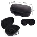 Hard Carry Case with Lens Cover Waterproof Travel Home Storage Bag Mesh Pocket for Meta Quest 3 VR Headset Game Controller