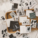 20pcs/lot Kawaii Stationery Stickers Interpaper Stamps DIY Junk Journal Paper stickers Planner Decorative Mobile stickers