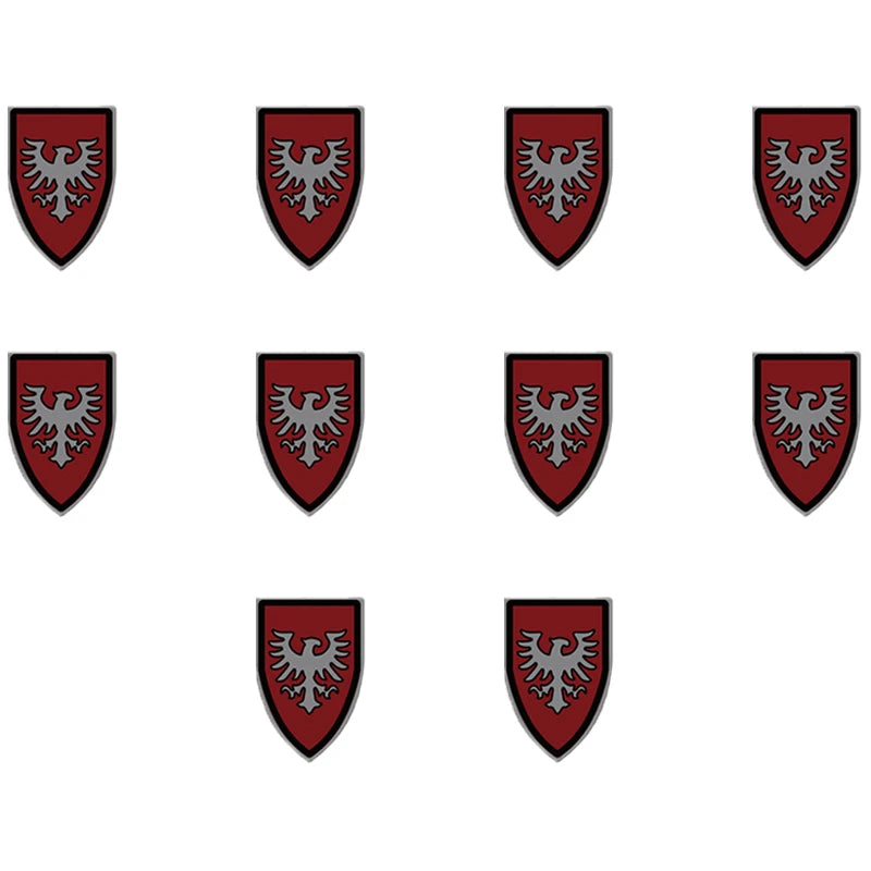 MOC Medieval Accessories Series Building Blocks Military Army Soldier Armour Shield Helmet Sword Crown Weapon Knight Bricks Toys