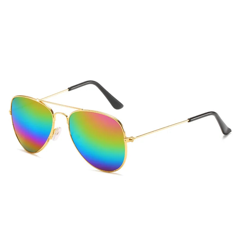 New Children Borderless Sunglasses Children Metal Frame Oval Shape Sun Glasses Boys' Outdoor Travel Eyewear UV400 Oculos De Sol