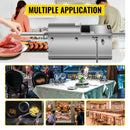 SucceBuy 3L5L 7L7.8L Horizontal Sausage Stuffer Food Processors 5 Filling Nozzles Kitchen Accessories Home Appliance for Hot Dog