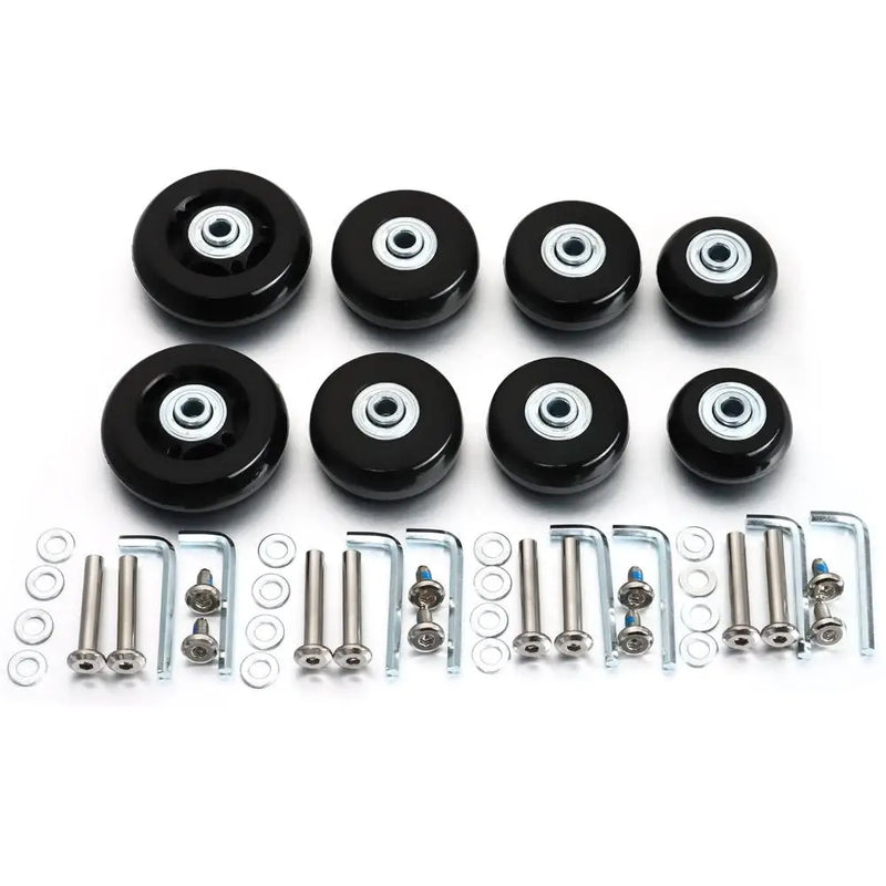 2/4x Suitcase Parts Axles Replacement Travel Luggage Suitcase Wheels Axles Repair Kit Dia.40mm/45mm/50mm/60mm