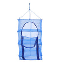 4 - Tier Foldable Drying Rack: Expandable Mesh Net for Clothes, Herbs & Fruits