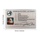 Santa Driver License Id Card Novelty Santa Lost Driving Licence Father Christmas Decoration Eve Keepsake Xmas Box Drop Shipping
