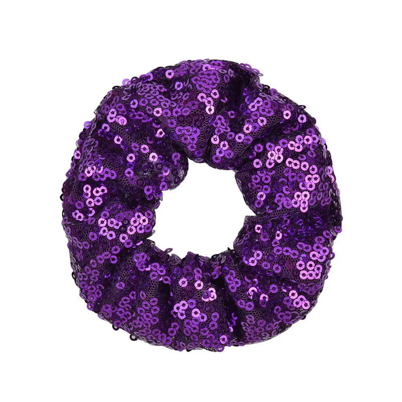 Christmas Party Sequin Hair Scrunchies Women Hair Accessories Scrunchies Elastic Hair Ties Rope Ponytail Holder Hairbands