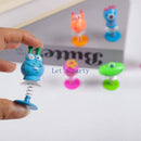 6Pcs Cute Monster Spring Jumping Dolls Toys for Kids Birthday Party Favors Baby Shower Pinata Fillers Gift Bag Carnival Prizes