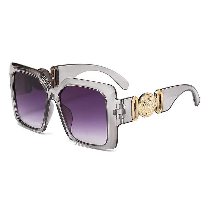 INS Popular Square Sunglasses Women Luxury Retro Brand Men Trending Travel Sun Glasses Female Shades UV400 Oculus