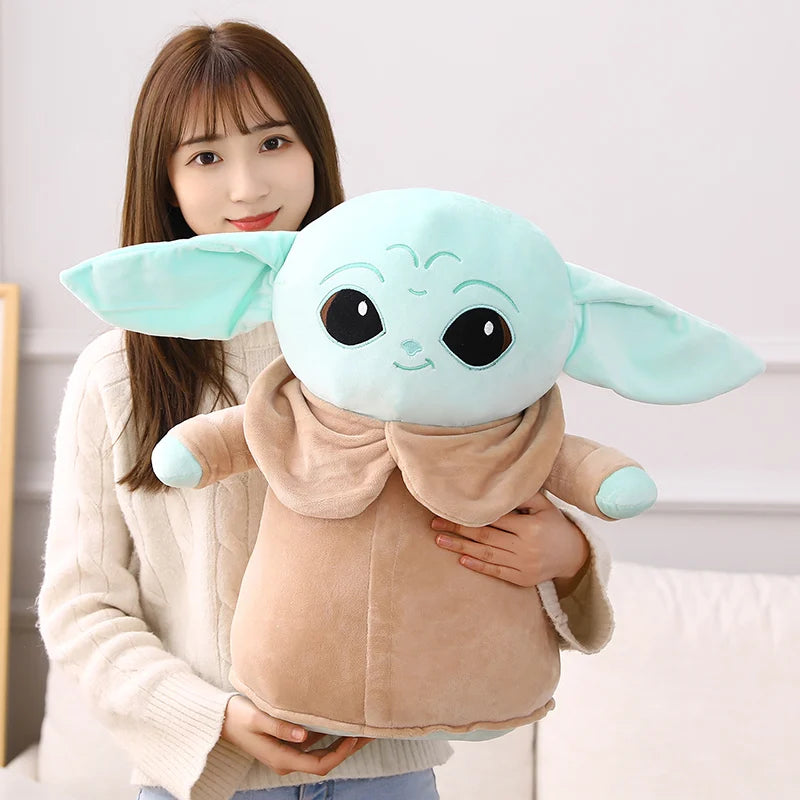 18-48cm Big Size Disney Star Wars Anime Yoda Grogu Mandalorian Figure Yoda Baby Dolls Model Stuffed Cartoon Yoda Kid Toy Gifts