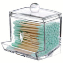3 Pack Cotton Swab Dispenser, Holder Dispenser Set, Storage Organizer Holder with Lid for Cotton Rounds, Bath Salts