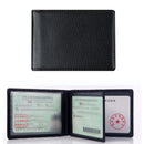 Driver License Holder Pu Leather Cover for Car Driving Documents Business ID Pass Certificate Folder Wallet Black Red Card Bags