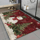 A Christmas-themed snowman rug for your homeHome Decor Bedroom Living Room Entryway Floor Mat Kitchen Bathroom Carpet
