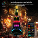 Smart Christmas Tree Toppers Lights App DIY Picture LED RGB String Light Bluetooth Control LED Star String Waterfall Xmas