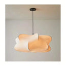 Wabi Sabi Living Room Ceiling Lamp Shop Bar Parlor Pendant Lights Silk Hanging Chandelier Home Decorations Lustre E27 (No Bulb))