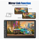 ESSGOO 7 Inch Carplay/Android Auto Double 2 DIN Car Stereo Stereo Head Unit Radio AUX FM USB Multimedia MP5 Player