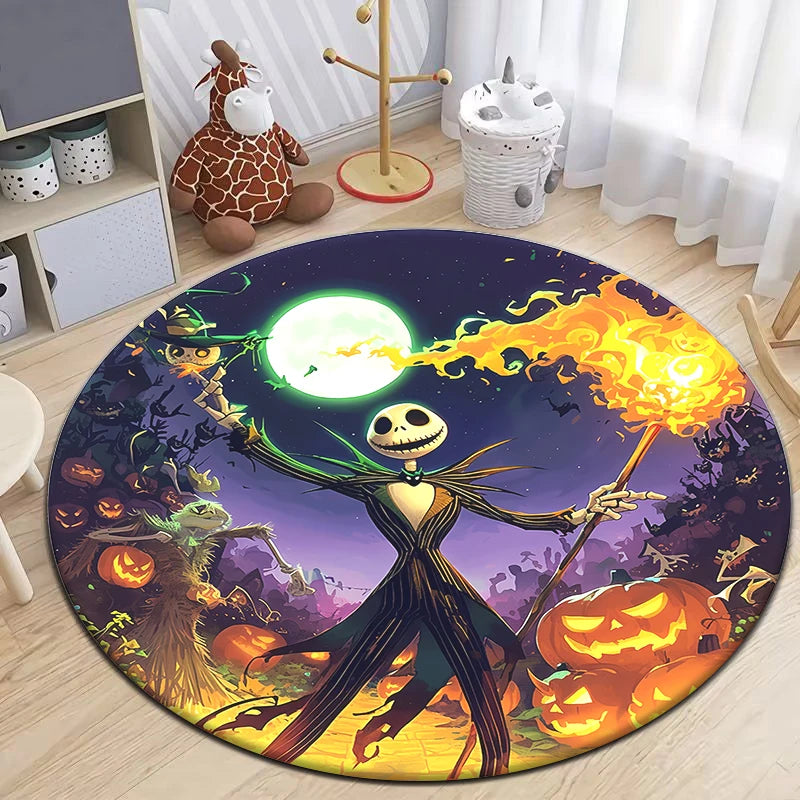 The Nightmare Before Christmas HD Printed Round Carpet.exquisite, Living Room,bedroom,sofa,entry Door Mat.table,chair,gift,Rug