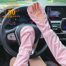 Sun Protection Ice Sleeve Gloves UV Protection Women Summer Driving Cycling Arm Sleeves Adjustable Cuffs Loose