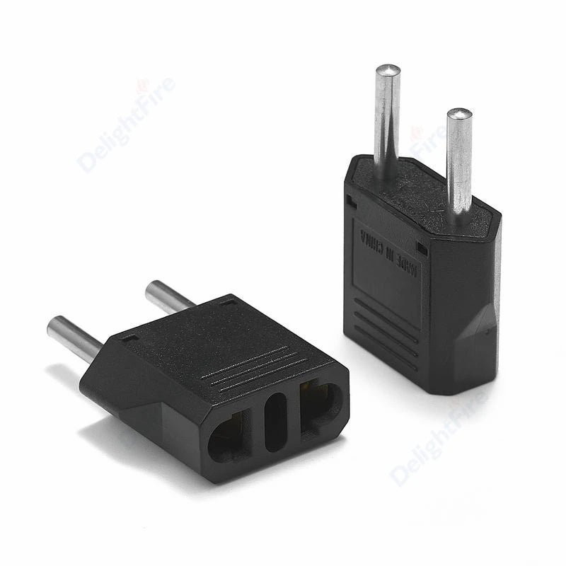 EU KR Plug Adapter US To EU Euro European Russia Korea Electrical Socket 2Pin Plug Power Converter AC Outlet Travel Adapters