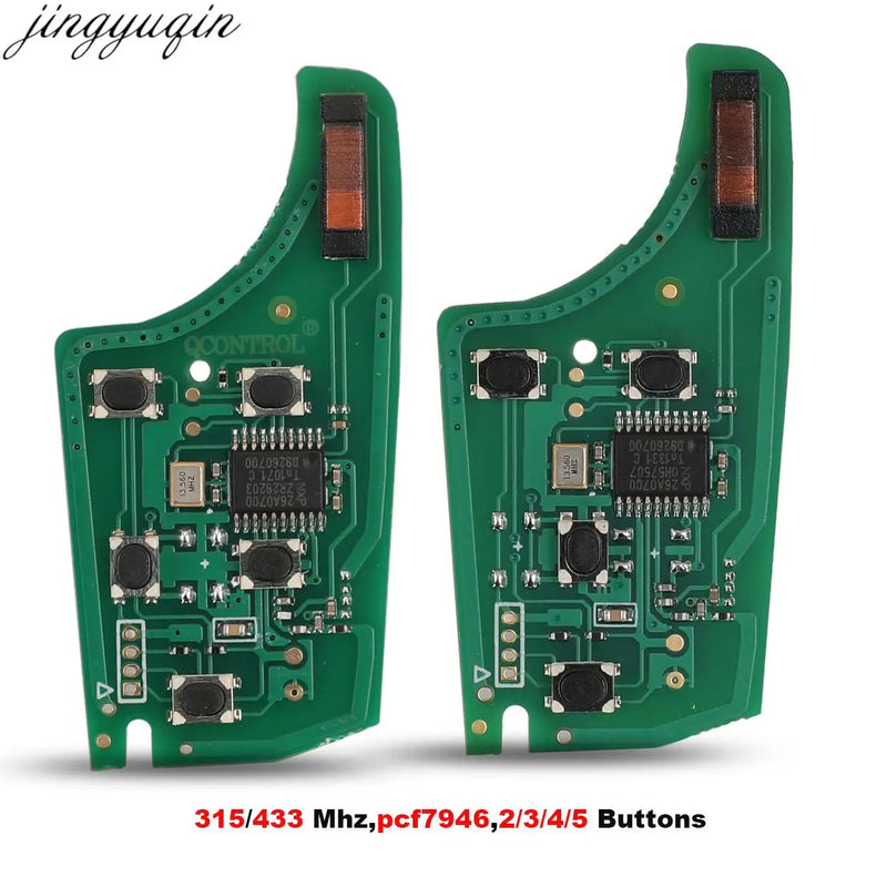 Jingyuqin 5pcs 315/433MHz ID46 PCF7937E Remote Car Key Circuit Board for Chevrolet Cruze Camaro Aveo Malibu Opel Buick 2/3/4B