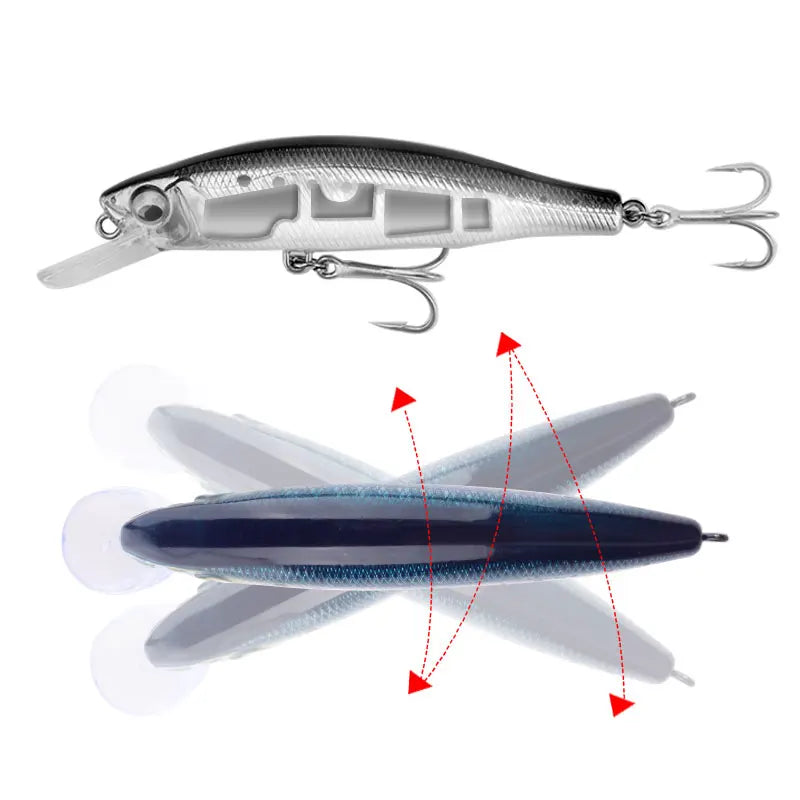 Le Fish 80mm 30g Heavy Minnow Sinking Minnow Wobblers Fishing for Bass Pike Isca Pesca Artificial Bait