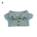 10CM Doll Clothes Fashion Tops Denim Jacket Casual Wears Jeans Pants For 1/12 Dolls Clothes Accessories Kids Toys