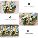 4 Pcs Mini Basket Easter Party Decoration Willow Wedding Ceremony Decorations Rattan Small Woven