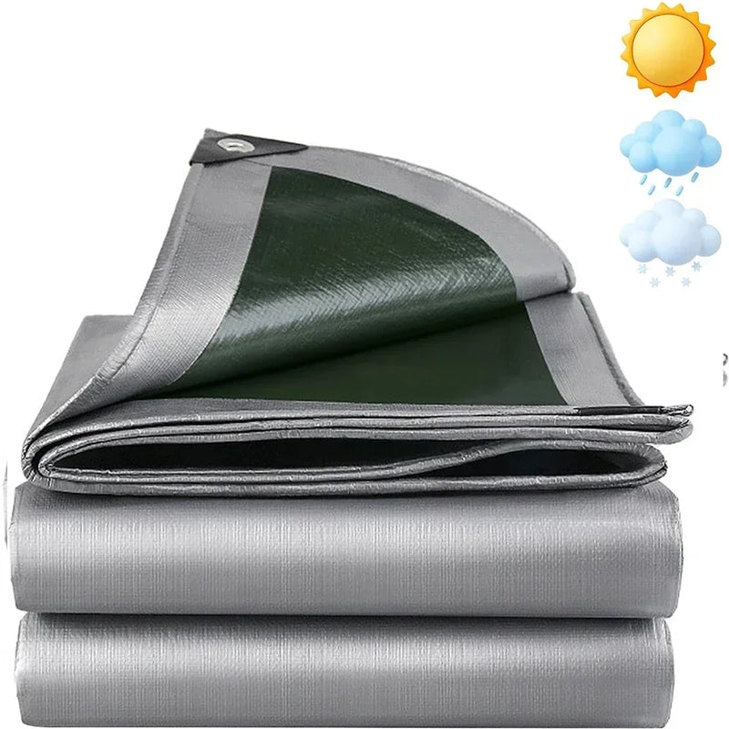 Tarpaulin Waterproof 180 g/m² PE Protective Tarpaulin UV Resistant Tear-Resistant Cover for Garden Furniture Pool Wood Car Boat